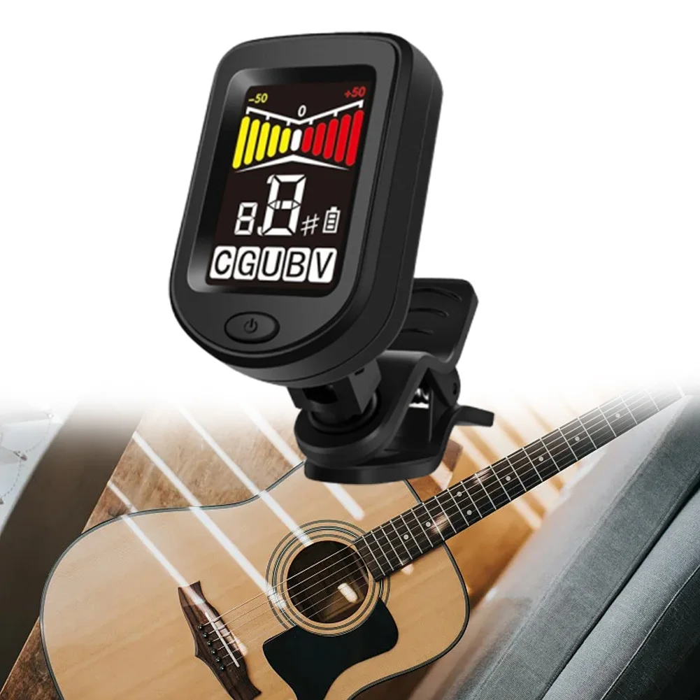 Guitarra Acústica Elétrica Pronta para Tocar, Baixo, Bandolim, Modo Cromático CM, Fácil de Usar, Rápido