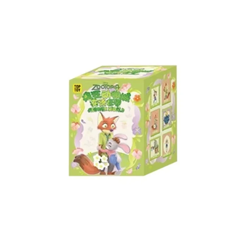 Disney Zootopia Floral Fantasy Series Überraschungsbox – Nick & Judy Blind Box Sammelfiguren mit Acryl-Display-Basis als Geschenk