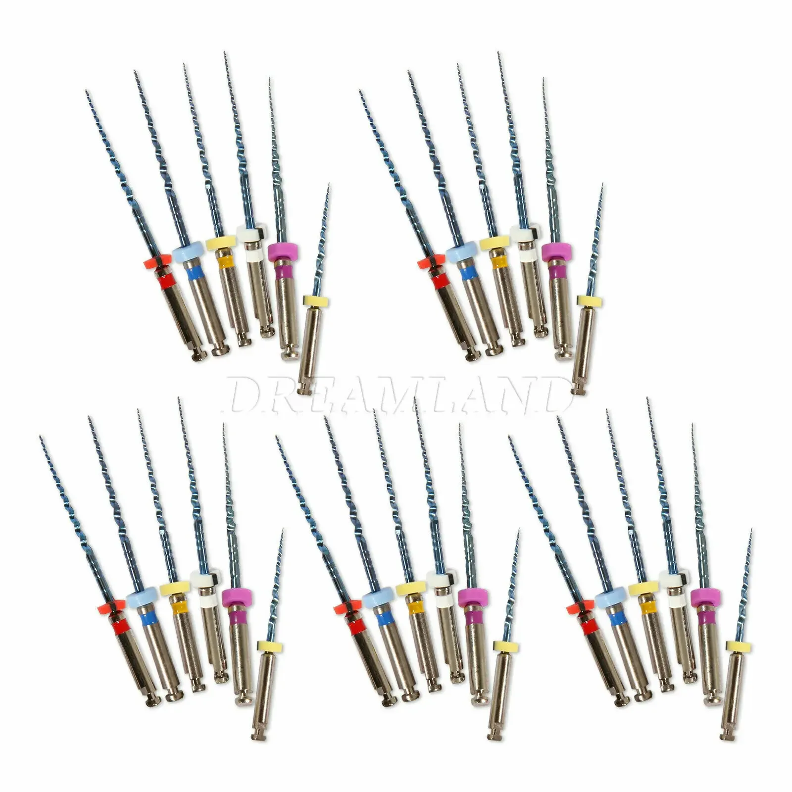 30PCS/5Packs Dental Endodontic Universal Engine Rotary Endo Motor Root Canal NiTi File 25mm