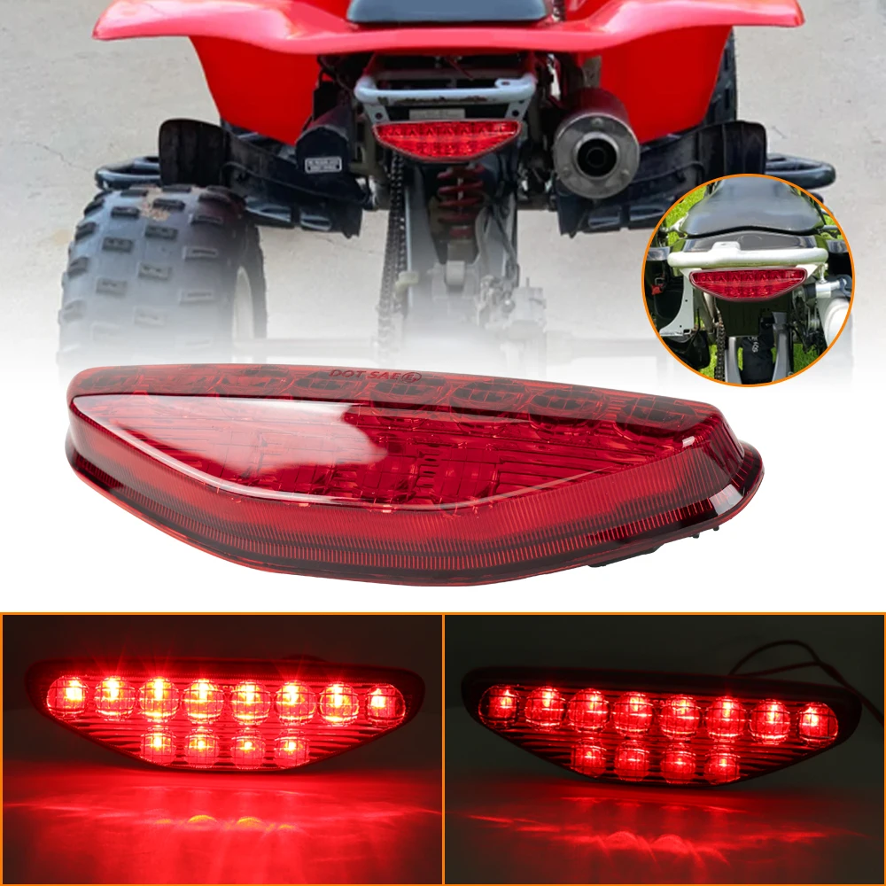 

Motorcycle Taillight for Honda TRX450R TRX450ER TRX400EX 2007- 2015 TRX 250 300 400 500 700 Red Rear Lamp Red ATV Tail Light