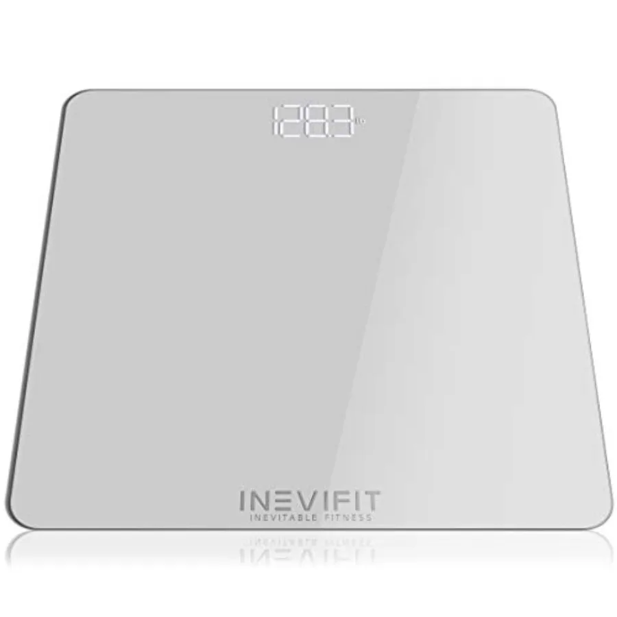 

Bathroom Scale: Highly Accurate Digital Bathroom Body Scale, Measures Weight up to 400 lbs, Includes Batteries