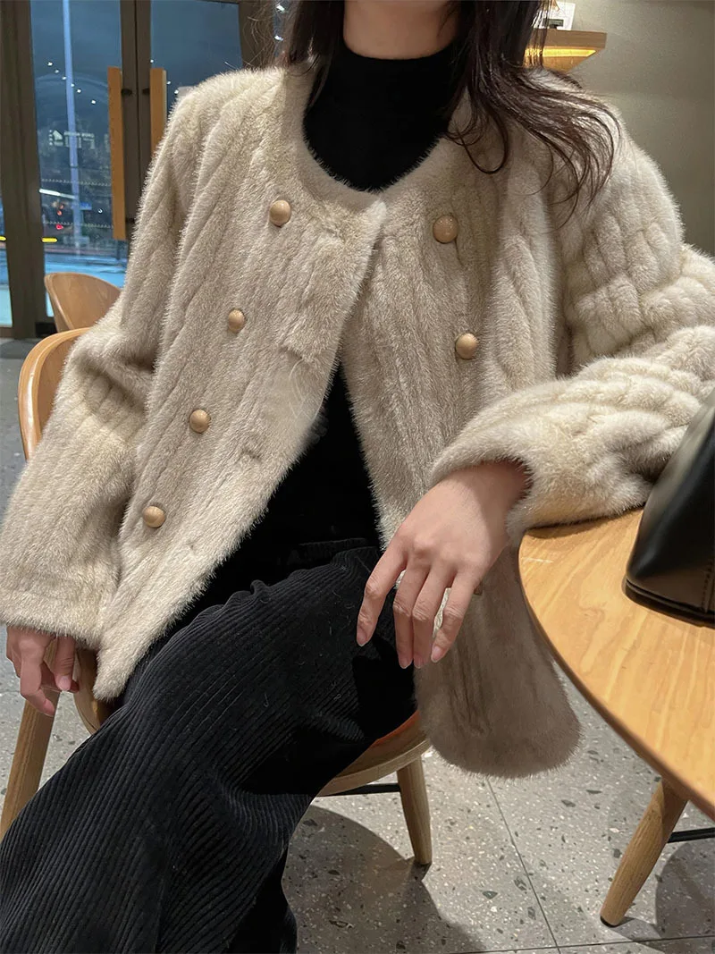 Manteau Long en fausse fourrure avec capuche pour femmes, uniforme de décoration de Festival, pour personnes âgées, décontracté, Chic, taille haute, cristal, assorti