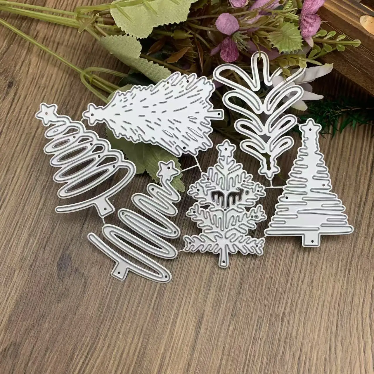 Multiple Christmas Tree Metal Cutting Dies DIY Scrapbooking Card Making Handmade Cutting Mold