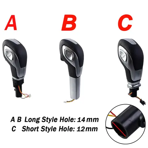 Auto Pomello Del Cambio Automatico Leva Del Cambio Testa per Ford Focus 2014-18 Kuga 2013-16 Mondeo 13-18 Ecosport 13-19 Fiesta 2013-14