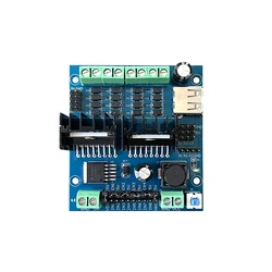 For Arduino Smart Car L298N Motor Driver Board 4 Way Motor Speed Controller Module Forward Reverse Rotation Motor Controller