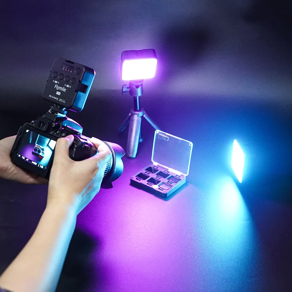 Полноцветный RGB светодиодный светильник для видеосъемки, панель для записи видео, лампа 2500-9000K, карманный светильник для камеры для Insta360 X4 POCKET 3/ACE PRO