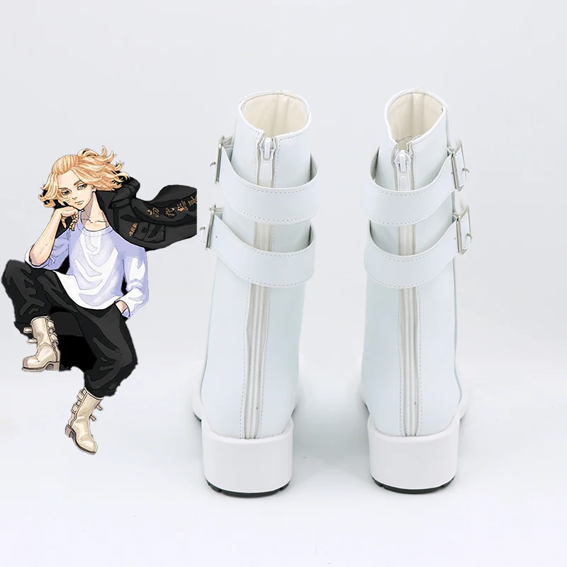Tokyo Avenger Revengers Manjiro Sano Cosplay Shoes Invincible Mikey Cosplay Boots Custom Made