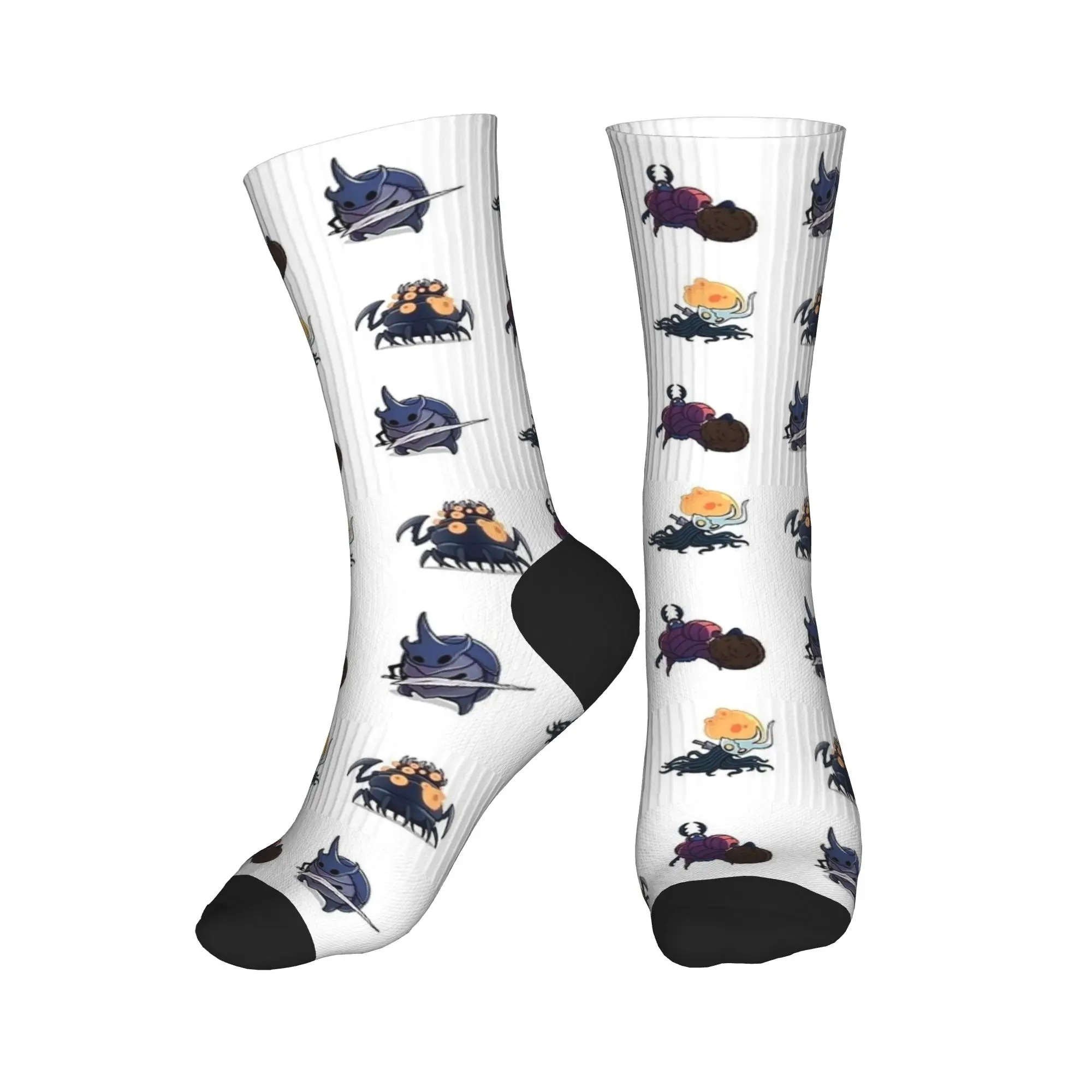 Hollow Knight Pack Print Socks  Graphic Stockings Non Slip Men's Socks Breathable Autumn Elegant Cycling Socks