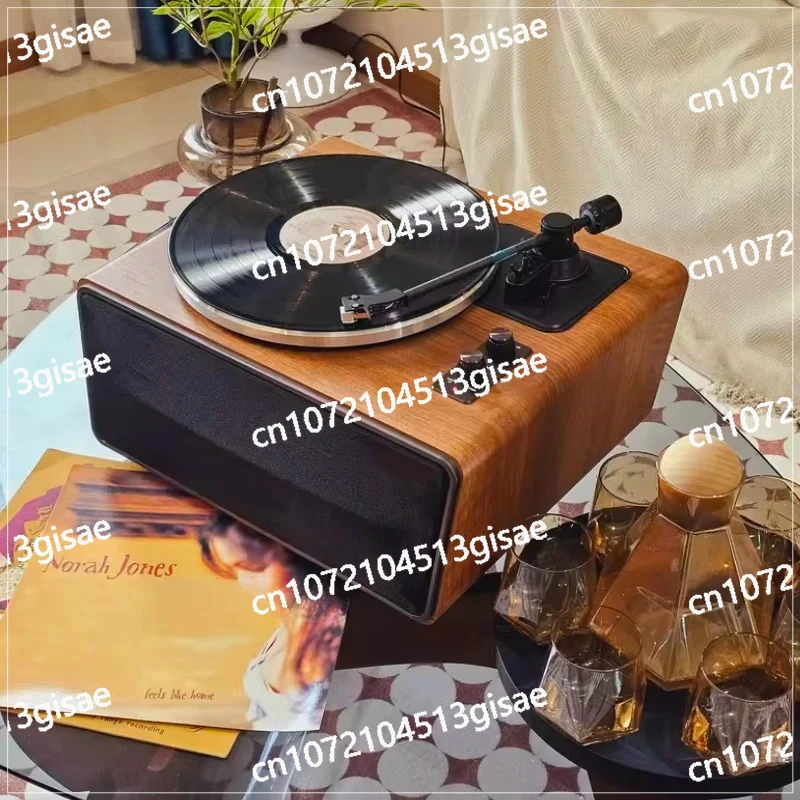 Gramo  Phone 2-Speed BT5.0 AUX-in Line-out RCA Output Player Turntable Retro Record Player LP Built-in Speakers Vintage view 6