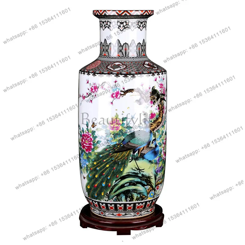 Jingdezhen Keramikvase Wohnzimmerdekoration Blumenarrangement