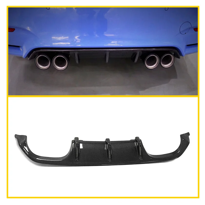 

MP Style Carbon Fiber Rear Bumper Diffuser Splitters for M3 F80 M4 F82 2014-2019 Carbon Fiber Fender Diffuser