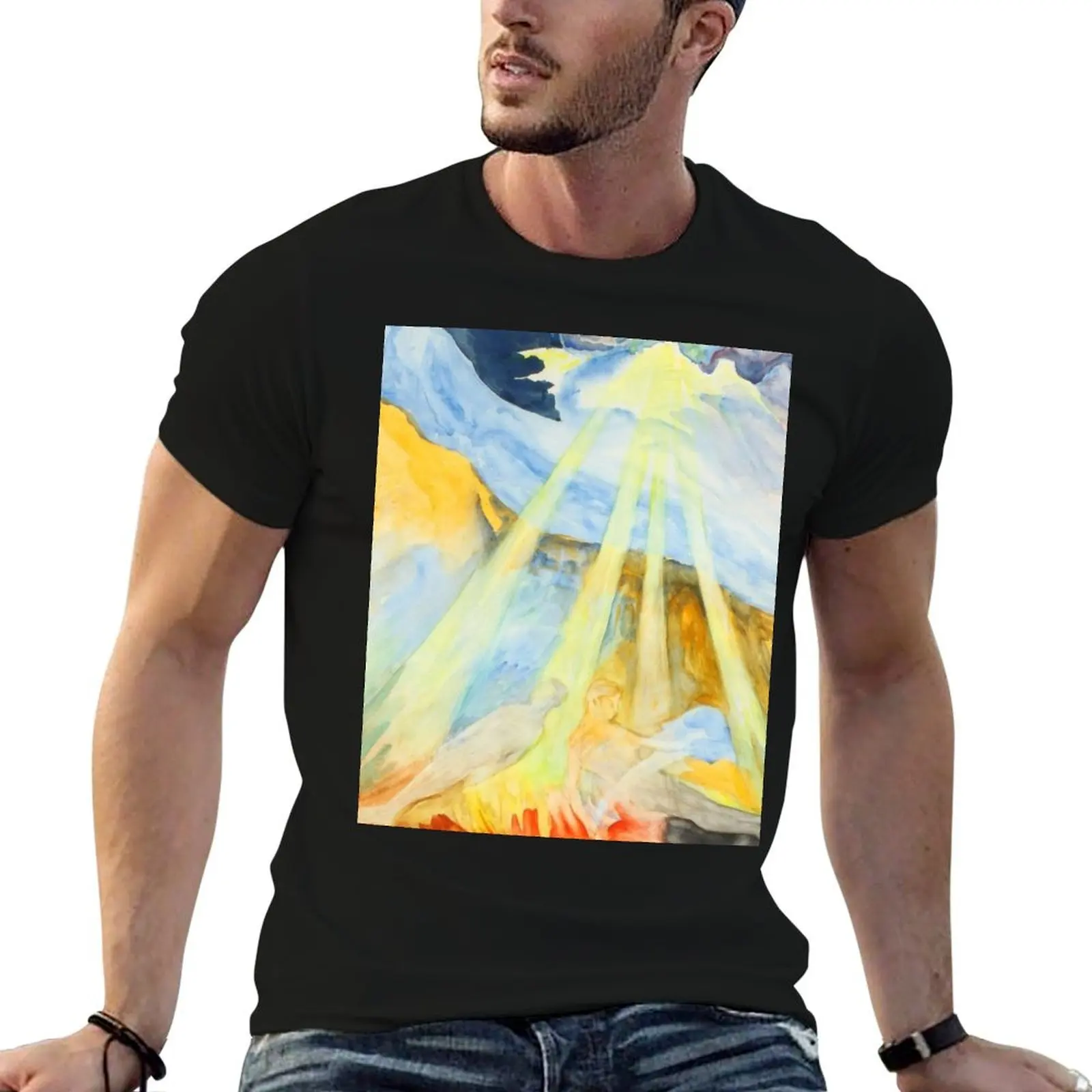 

Hilma Af Klint - Untitlet - Watercolour T-Shirt oversized blacks mens t shirts pack