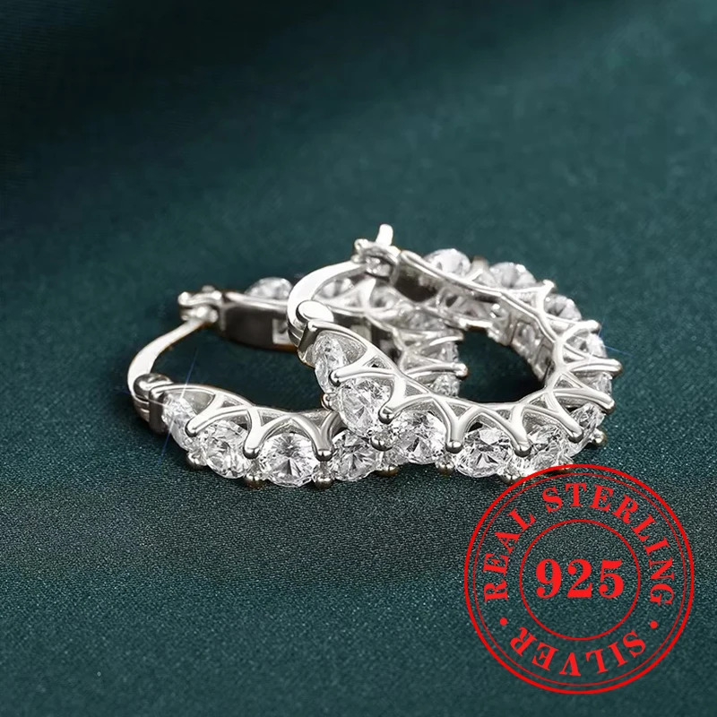 

Huitan богемный стиль, серьги-кольца из стерлингового серебра 925 пробы, элегантные и свежие универсальные ювелирные изделия, женские аксессуары, обручальные украшения