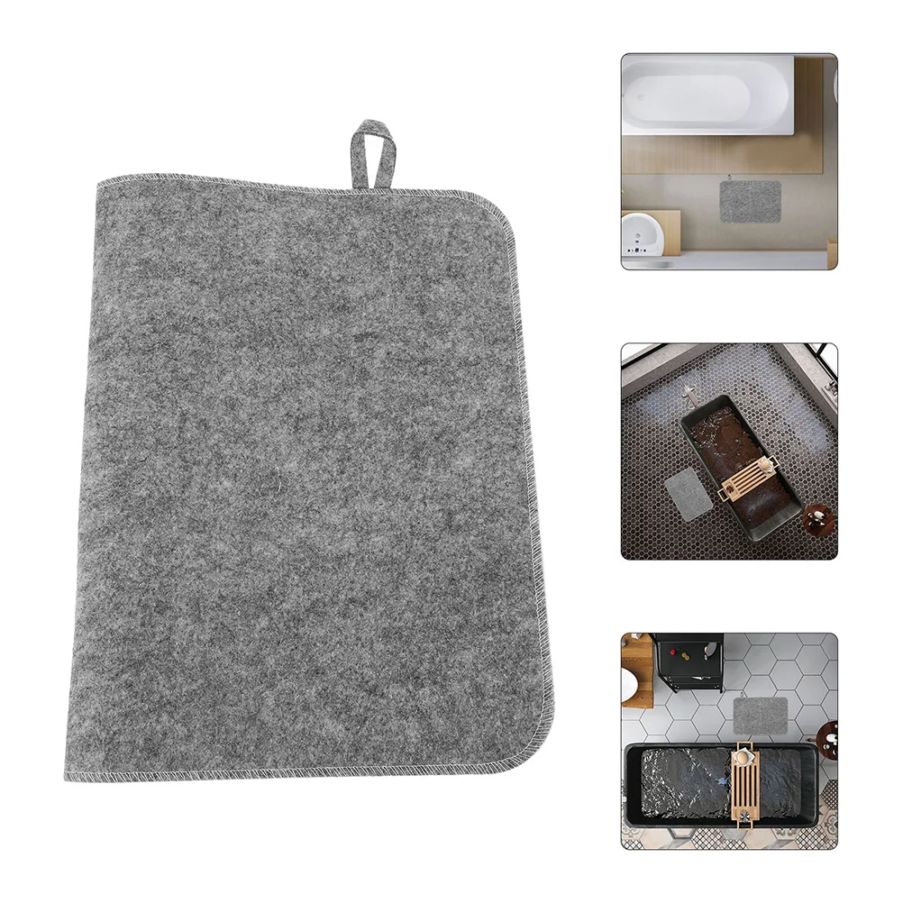 

2 Pcs Hot Spring Sauna Mat Water Absorbent Cushion Spa Bath Cushions Felt Portable Shower Accessories Seat Steam Room