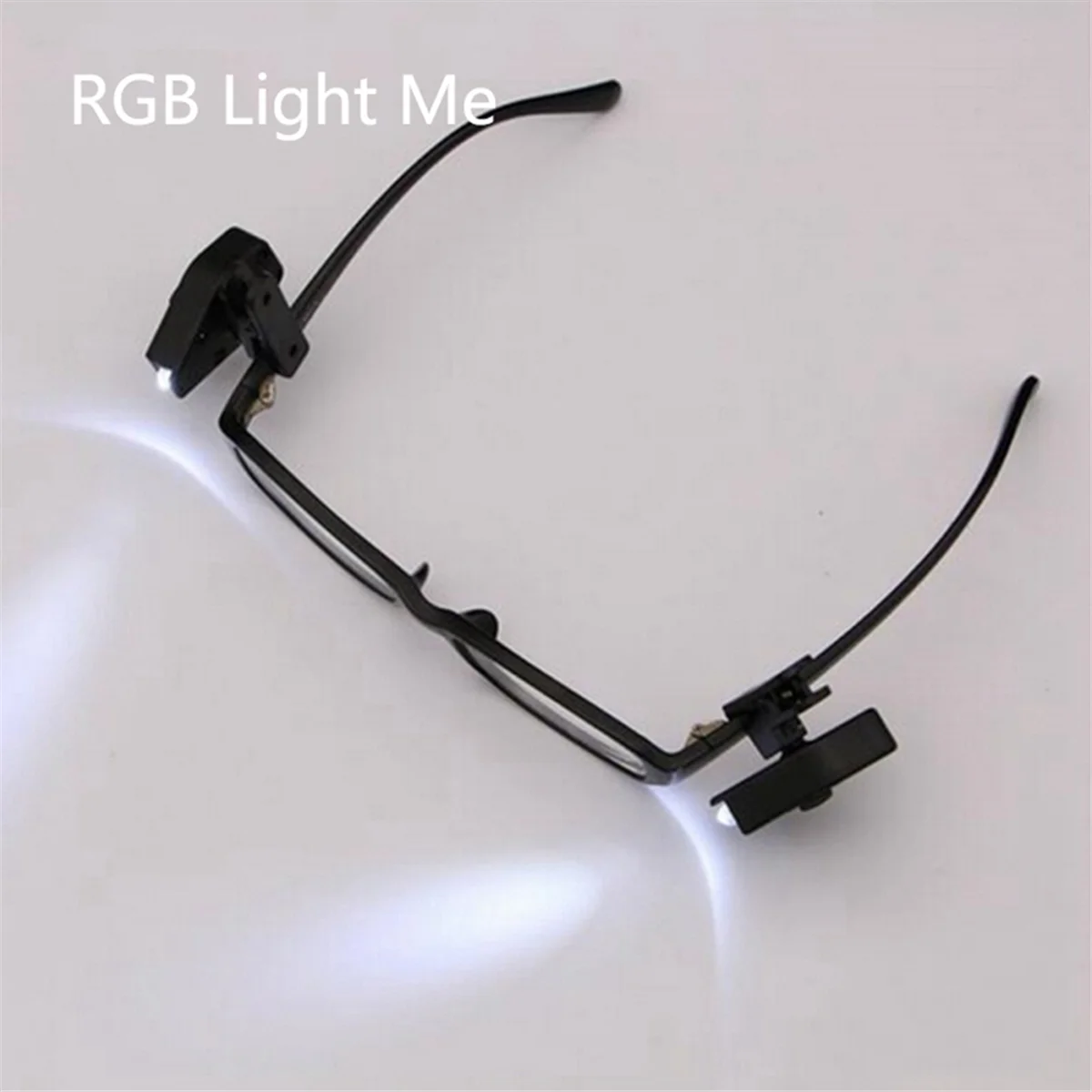 ABZV-2Pcs/Lot Mini Reading Lights Portable Flexible Eyeglass Clip Book Lights Students Dormitory Study Light Book Clip Lamp