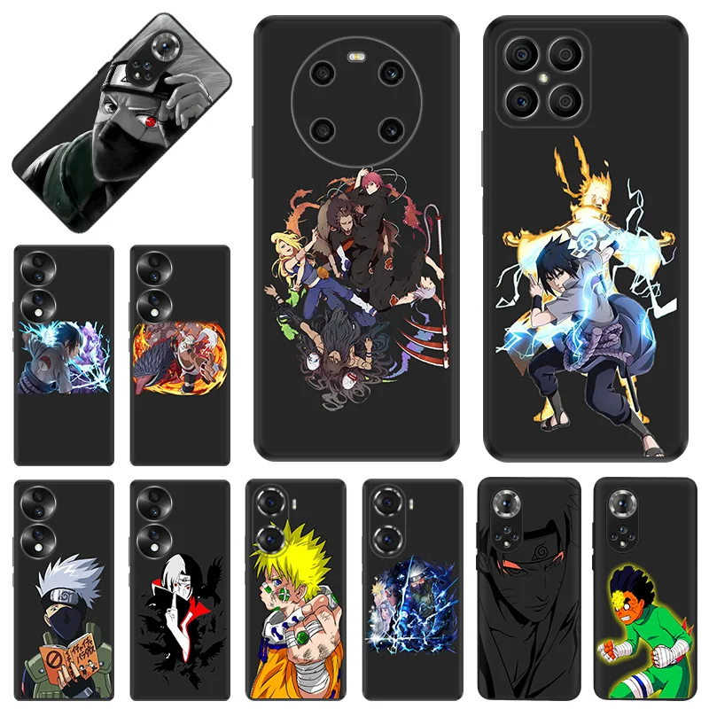 Phone Case For Honor X9b X6 a X7 X8 b 4G 70 90 Magic5 Anime N-Narutos Kakashis Huawei P20 P30 P40 P-SmartZ Soft Protective Cover