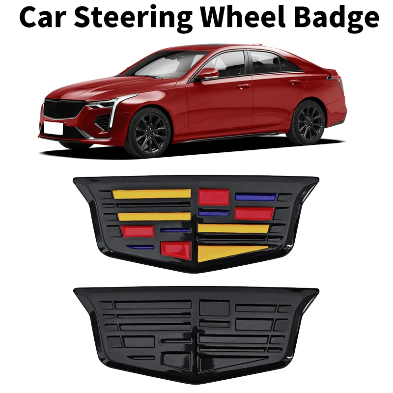 

Эмблема-наклейка на центр руля автомобиля 74 мм, логотип, декоративная наклейка из АБС-пластика для Cadillac CT4, CT5, CT6, XT4, XT5, XT6, ATS, XTS, аксессуары