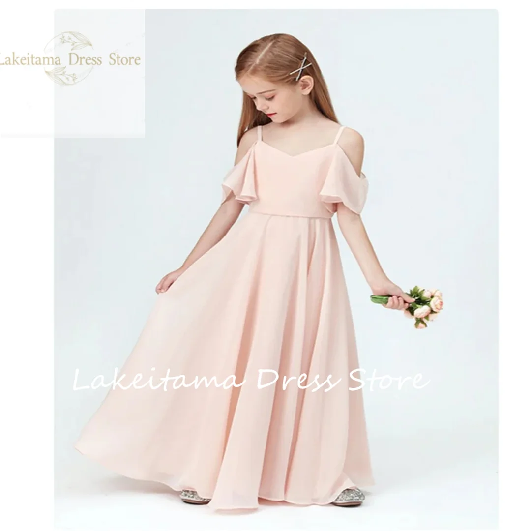 Flower Girl Dresses A-line Beach Wedding Guests Party Princess Dress First Communion Children's Birthday Gift