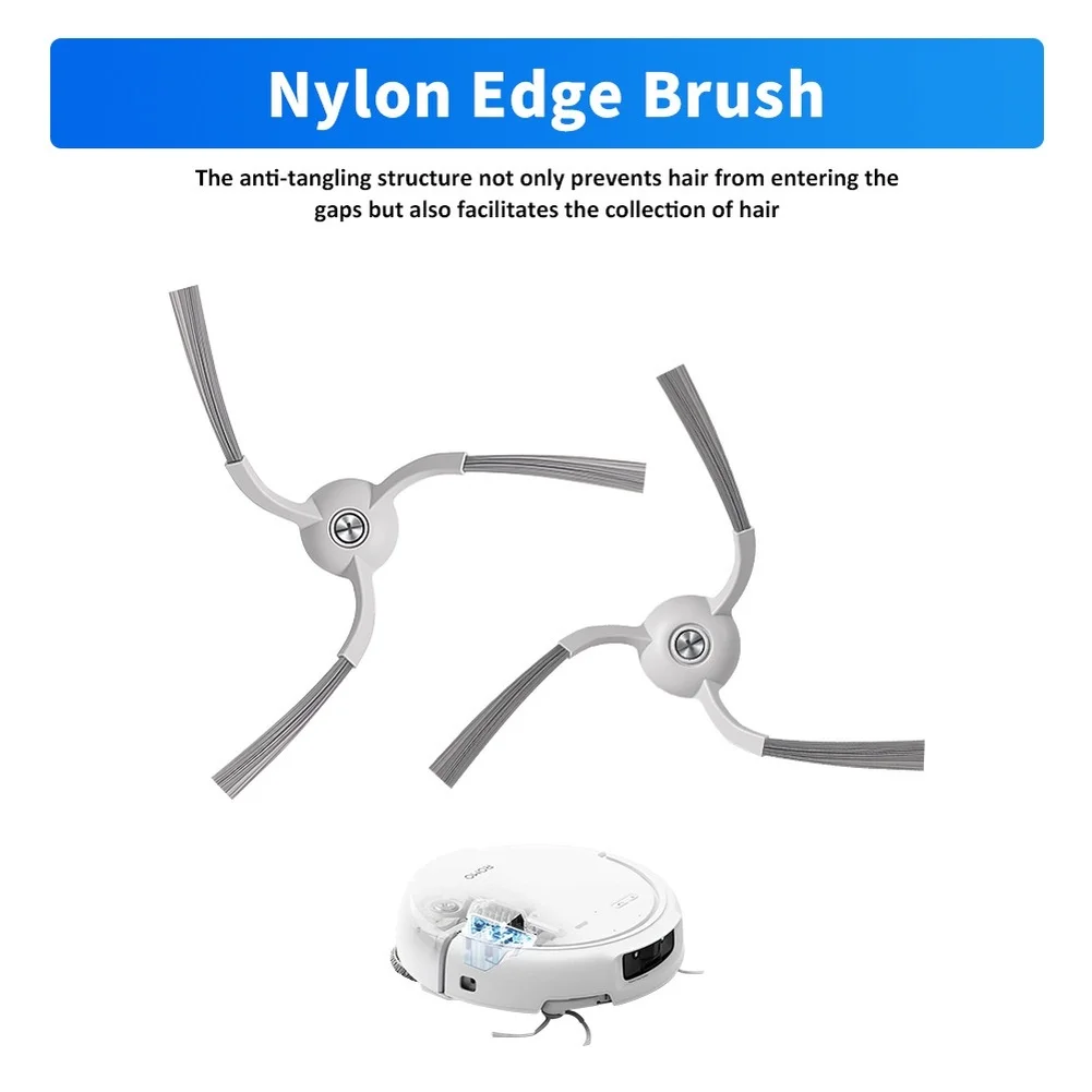 8pcs Side Brushes Replacements For DJI For ROMO S/A/P Robot Vacuum Cleaner Home Cleaning Edge‑cleaning Brushes Tools Accessories