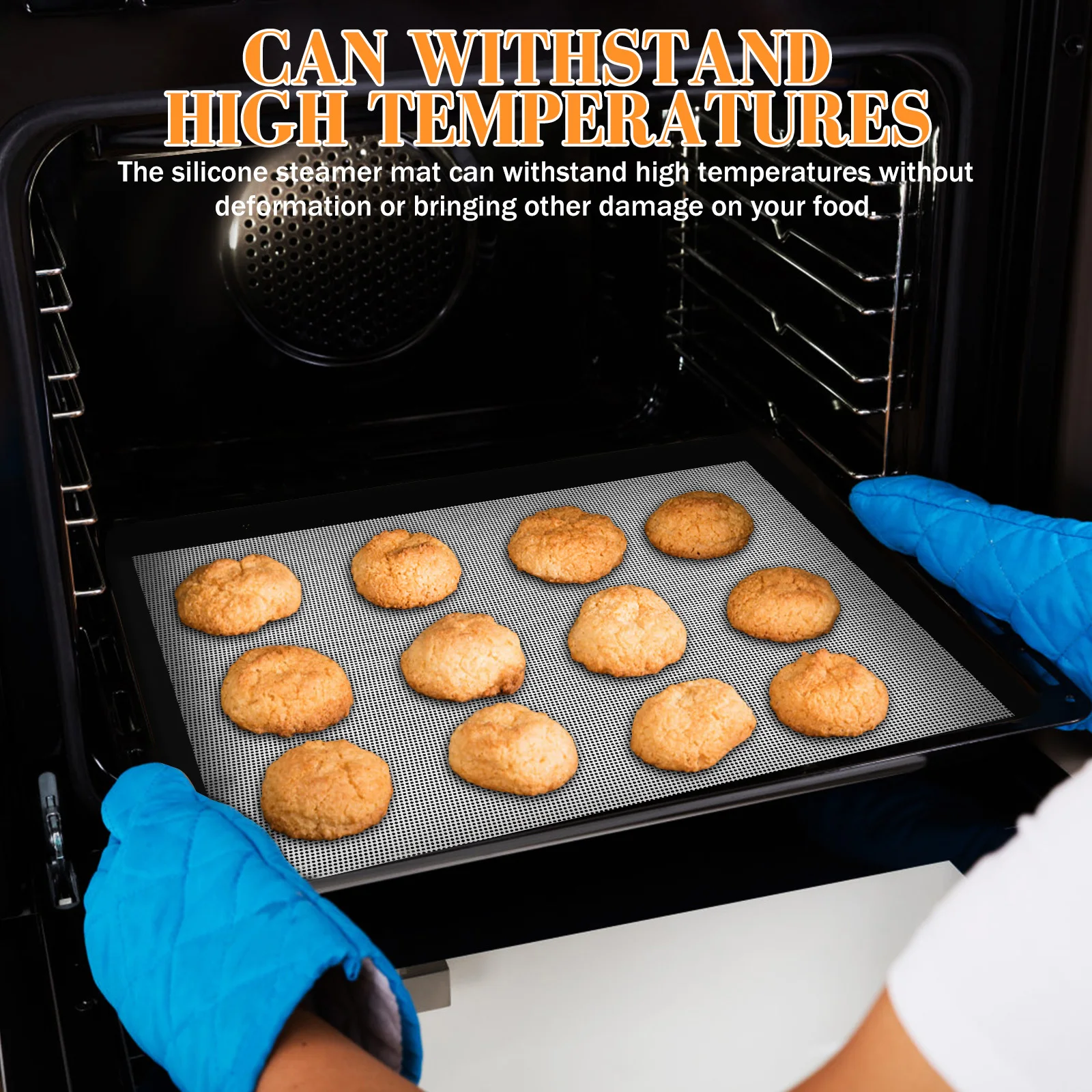 10Pcs Silicone Nonstick Mesh Dehydrator Sheets Steamer Liners Reusable Food Grade Silicone Dehydrator Tray Pads