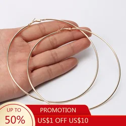 VIVILADY  Trendy Classic Big Small Nickel Free Hoop Earrings 6 Sizes For Women Jewelry Accessories Anniversary Gift Wholesale