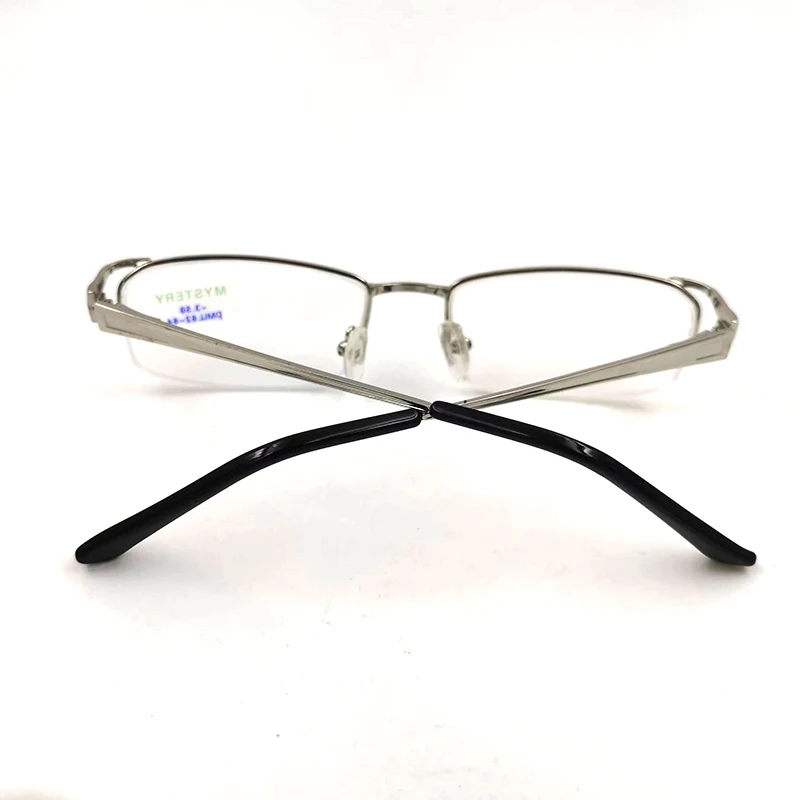 Russia Style Finished Alloy Myopia Glasses Half Frame Nearsighted Spectacles  Optical Eyewear Men Glasses