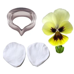 Pansy Petal Silicone Cake Mold For Chocolate Candy Sugar Art Clay Cold Porcelain Decorations Baking Accessories and Tools