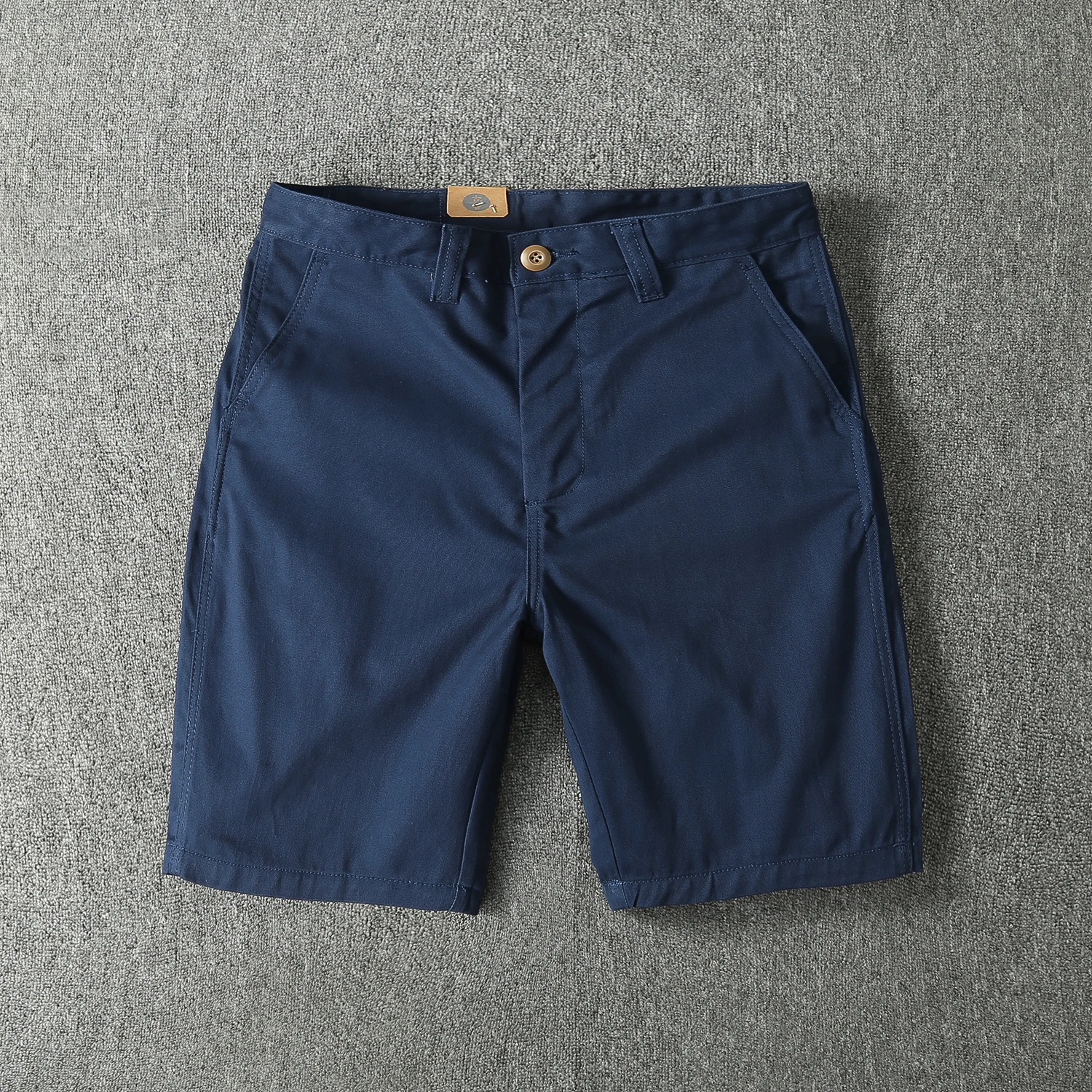 

Повседневная клетчатая одежда в американском стиле ретро, прямые хлопковые брюки с пятью точками, мужская облегающая рабочая одежда, летние брюки средней длины