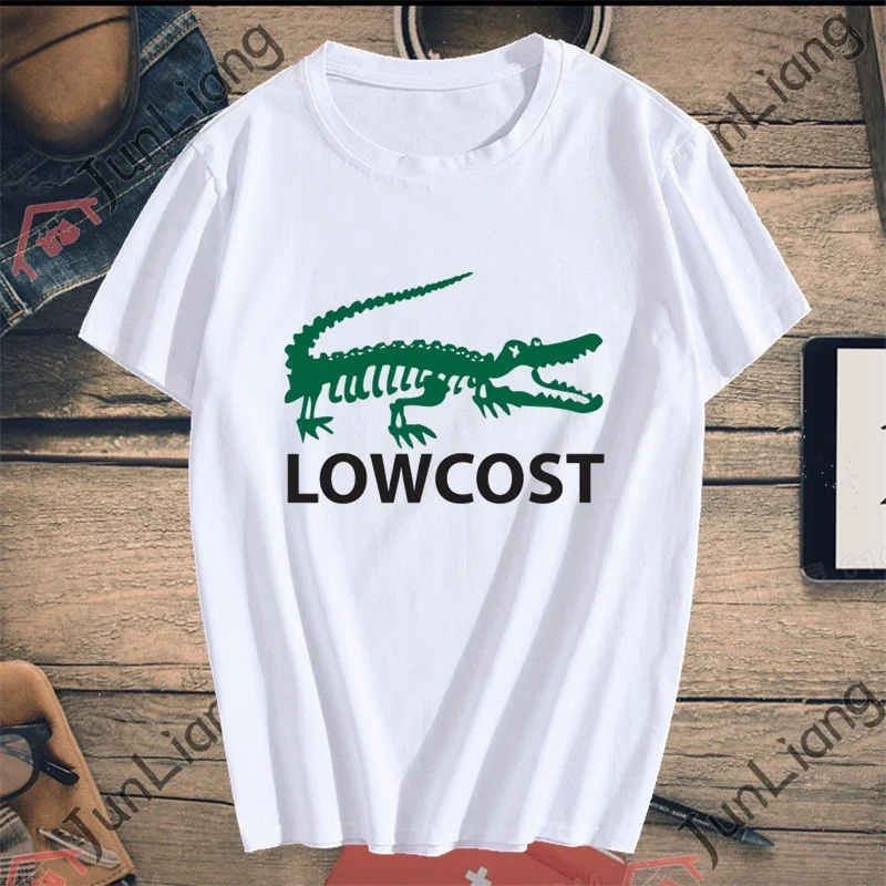 Düşük Maliyetli Eğlenceli Karikatür Baskı T-shirt Erkekler ve Kadınlar için Yaz Kısa Kollu Gevşek Nefes Camisetas Hip Hop Giyim