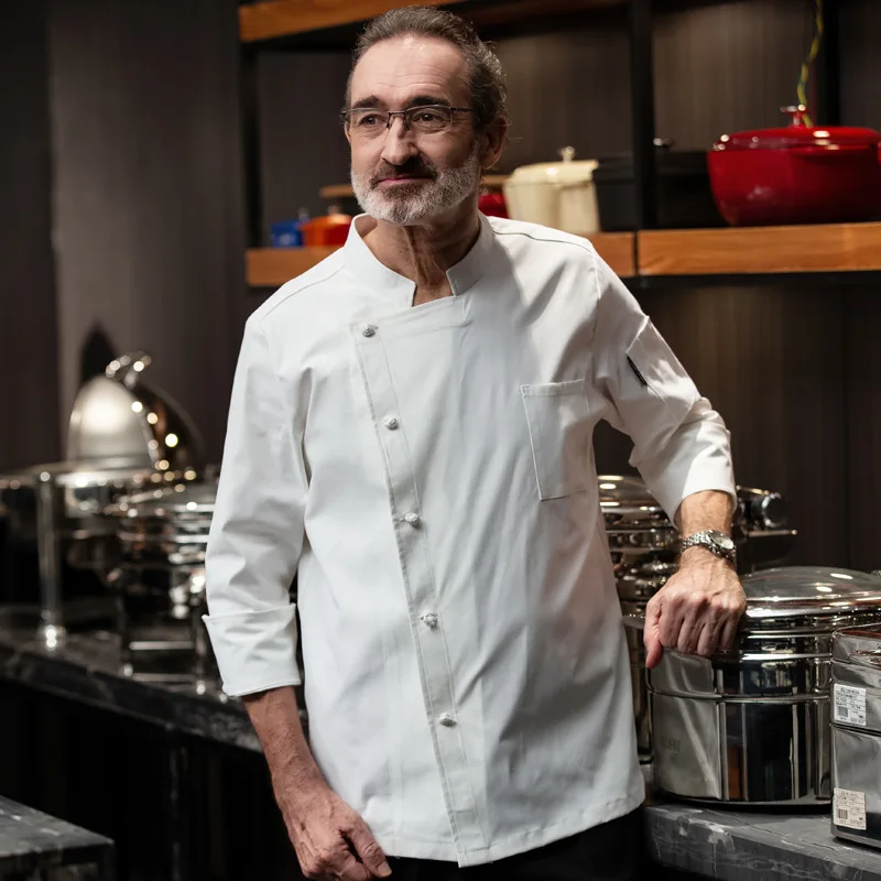 Chef Overalls männer und Frauen der Kurzen Ärmeln Reine Weiß Esszimmer Küche Hotel Backen Westlichen Speisen Chef Uniform