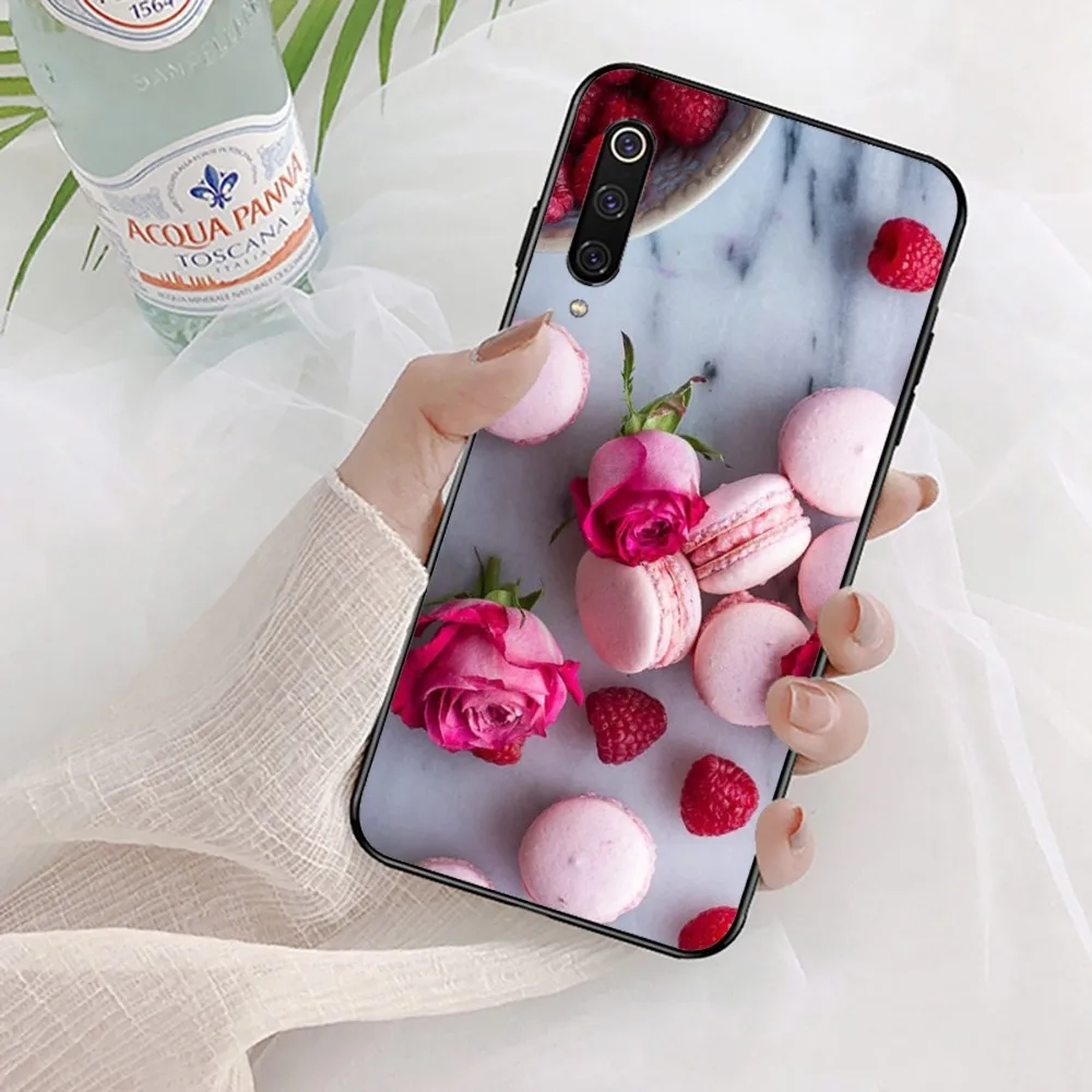 Macarons Cake Dessert Phone Case For Xiaomi Mi 5X 8 9 10 11 12 Lite Pro 10T PocoX3pro PocoM3 Note 10 Pro Lite