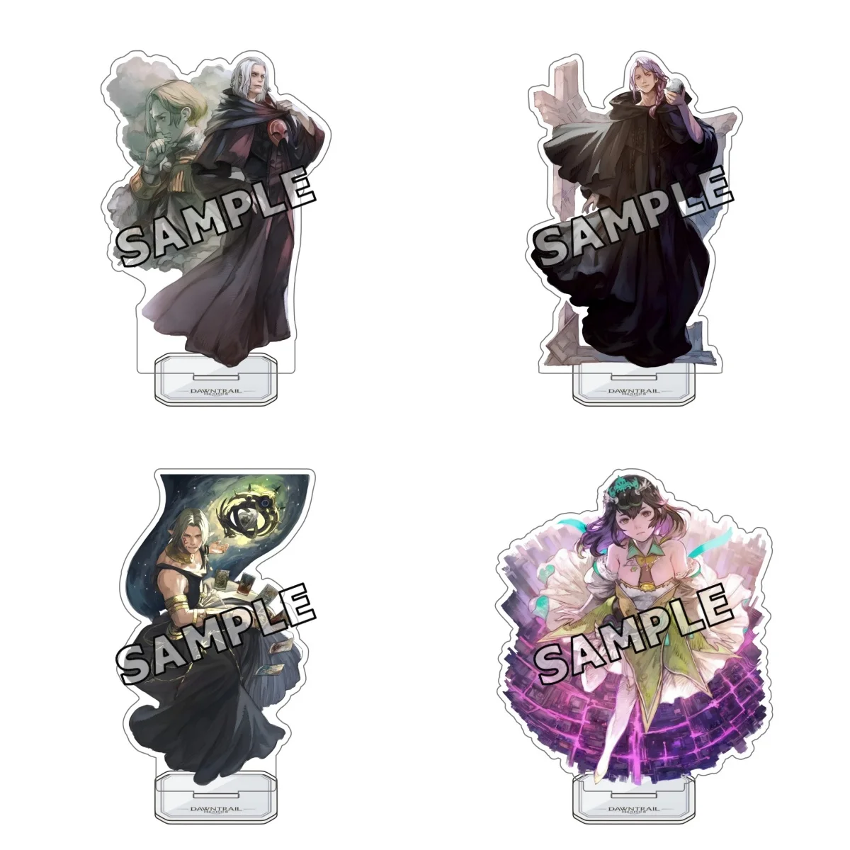 Figura de Acrílico de Emet-Selch, Y'shtola y Rhul del Juego Final Fantasy XIV, Decoración, Adorno, Colección, Modelo, Llavero, Regalo para Fans