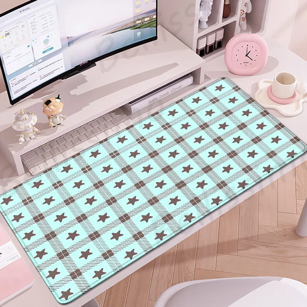 Gradient Star Pattern Mousepad Computer New XXL Mouse Pad Keyboard Pad Aesthetics Mat Soft Carpet Office accessories Desk Mat