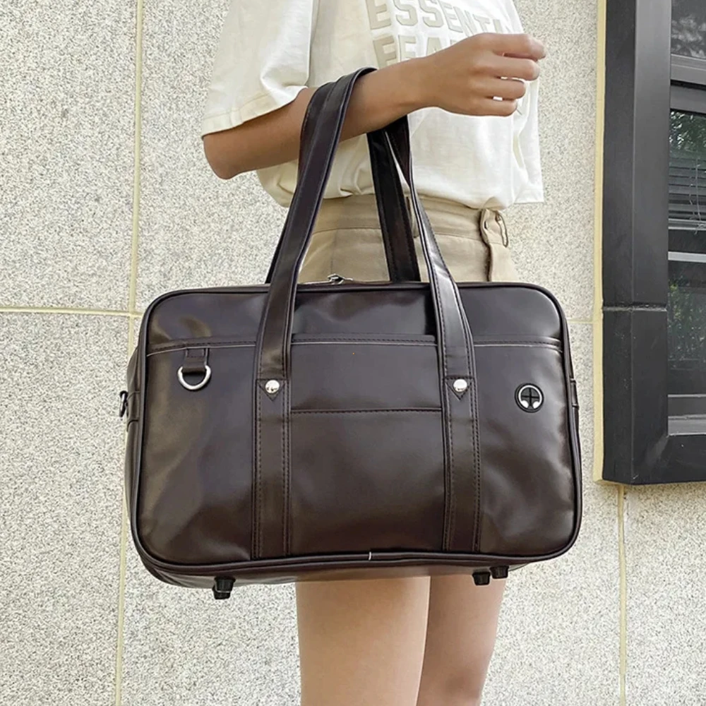 

Shoulder Bag Japanese Casual PU Junior High School Students School Bag Handbag Anime Uniform Bag Tote Bags for Women Bolsos