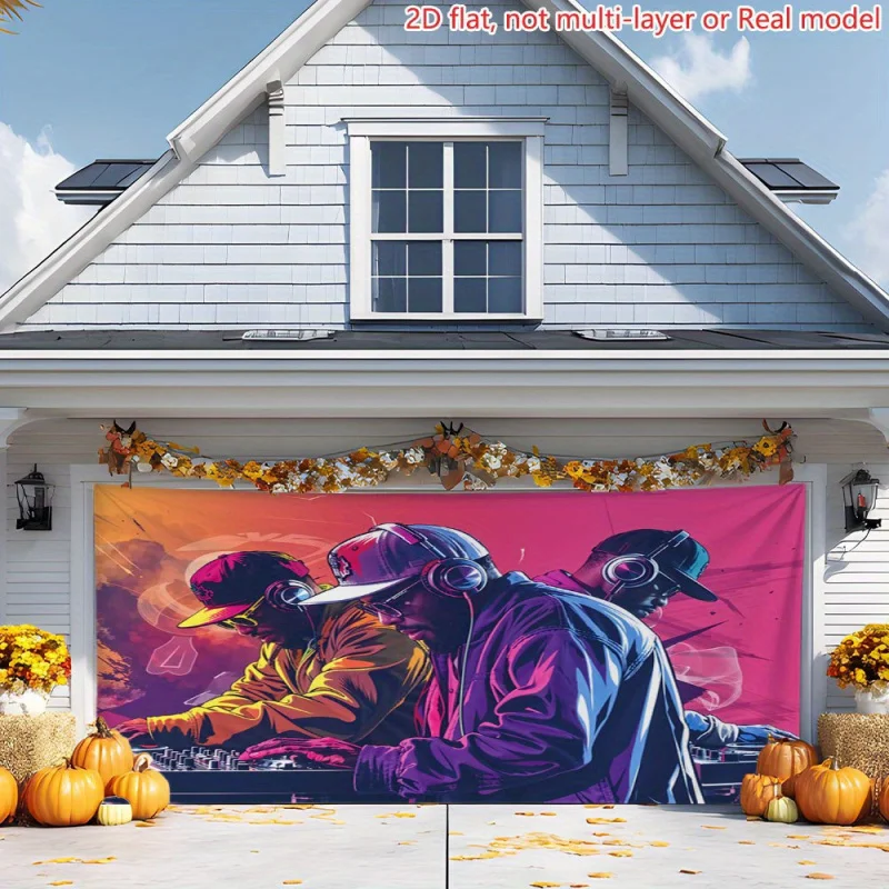 

1pcRetro Hip Hop Theme Party Banner，Can Be Used as Living Room、Bedroom、Birthday Anniversary Decorations。