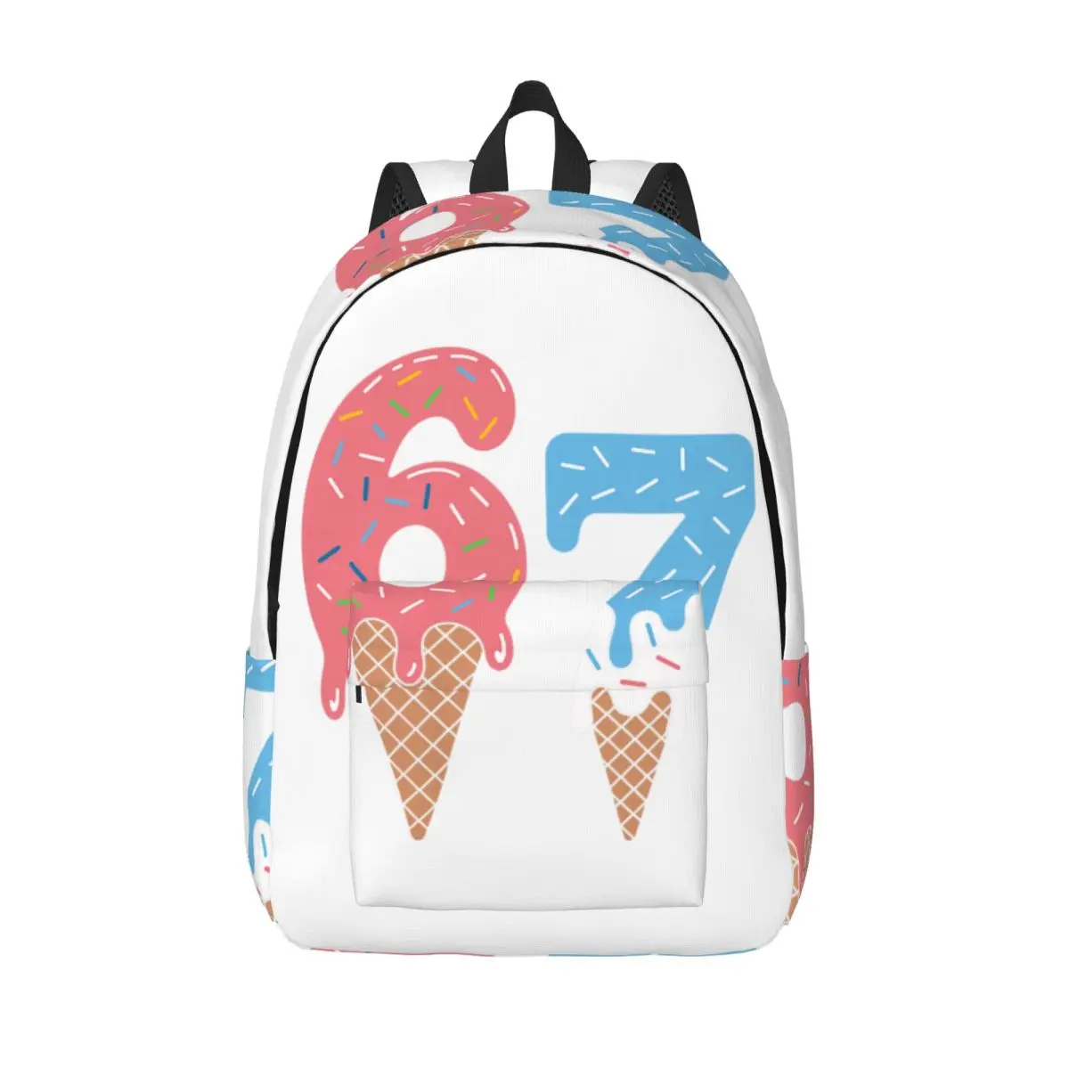 Funny Six Seven 67 Meme for Teens Student School Bookbag Daypack Middle High College Travel