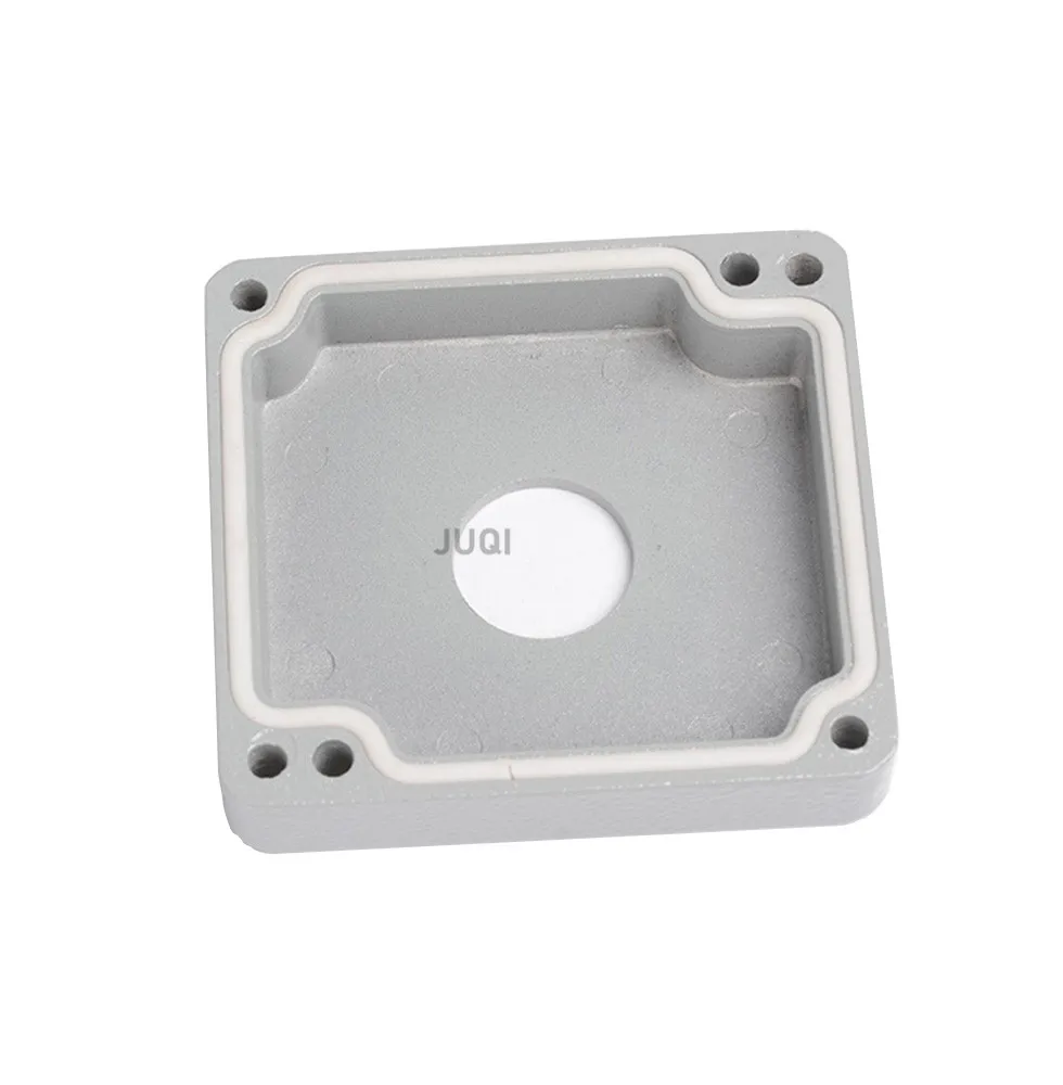 فتحة 22 معدنية من الألومنيوم المصبوب صندوق مقاوم للماء صندوق زر معدني صندوق مفتاح طرفي 12345 فتحة صندوق مقاوم للماء داخلي وخارجي #4