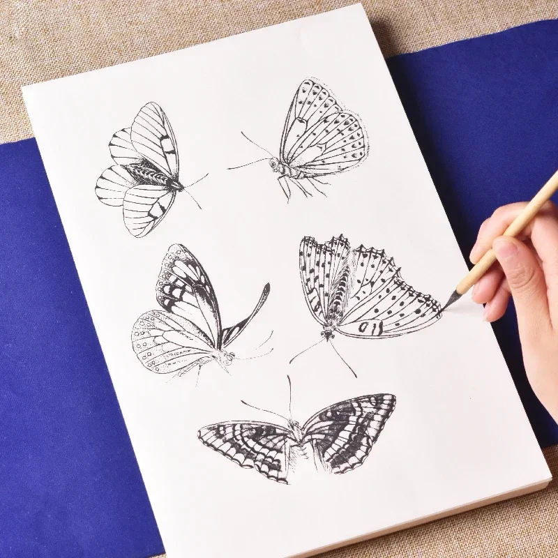 Line Drawing Butterfly Tracing Paper Xuan Paper Butterfly Painting Drawing Copybooks Watercolor Chinese Painting Manuscript