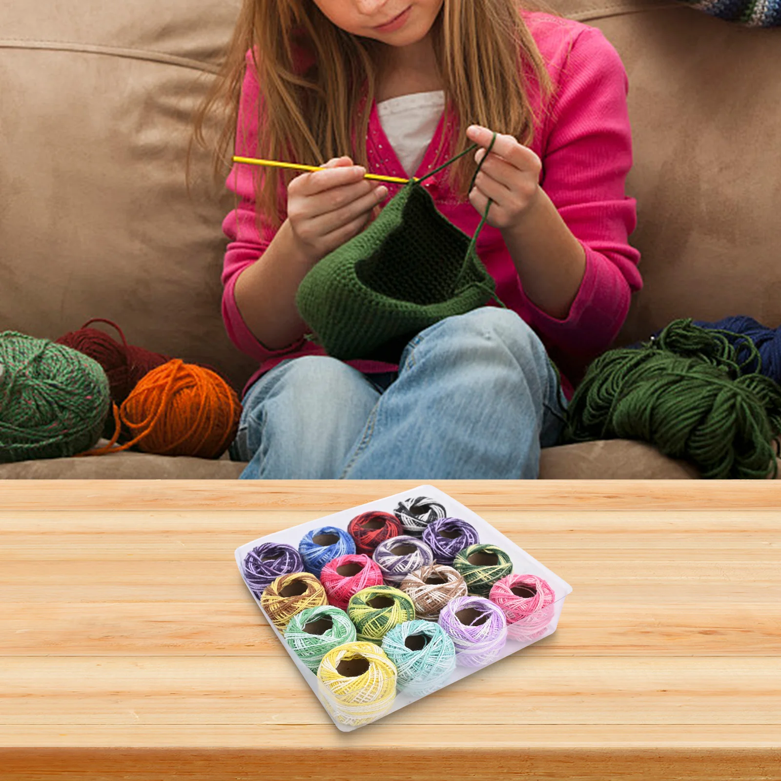 16pcs Multi Color Cotton Embroidery Thread Set for Hand Sewing Braiding and Machine Embroidery Long Lasting and