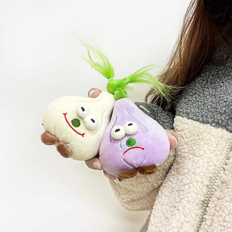 Original Design By Youyou Onion Ginger Garlic Plush Small Hanging Ornaments Figurines Schoolbag Key Hangings Small Dolls Gifts
