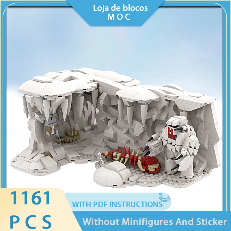New products, MOC building blocks, planetary movie scene models, Wangpa Cave, modular design, DIY puzzle toy assembly set