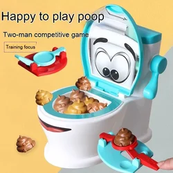 Catapult Toilet Poop Multiplayer Party Board Games Novelty Desktop PK Interactive Funny Prank Table Games Toys for Kids Adult