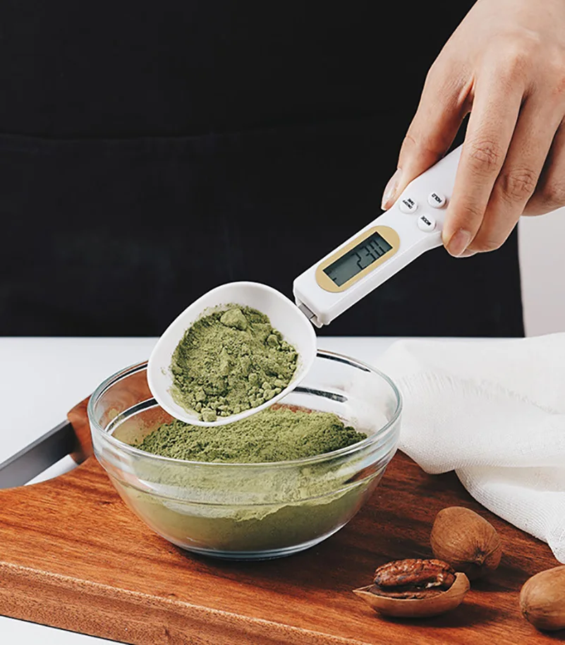 Mini Spoon Scale Digital Kitchen Electronic Liquid Crystal Food Scale Cooking Flour Coffee Powder Scale Weight Measuring Spoon