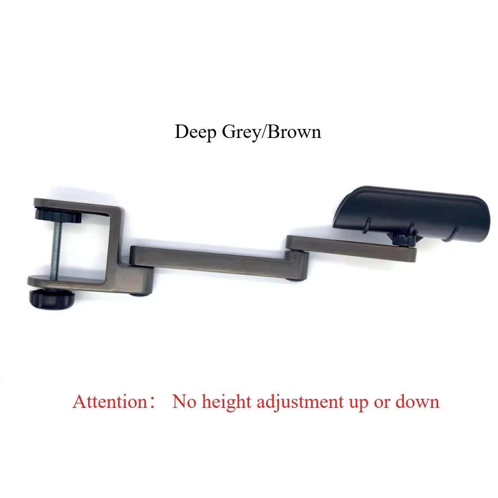 Adjustable Ergonomic Mouse Arm Rest 360° Rotating Elbow Pad with Aluminum Alloy Clamp for Desk & Office Comfort
