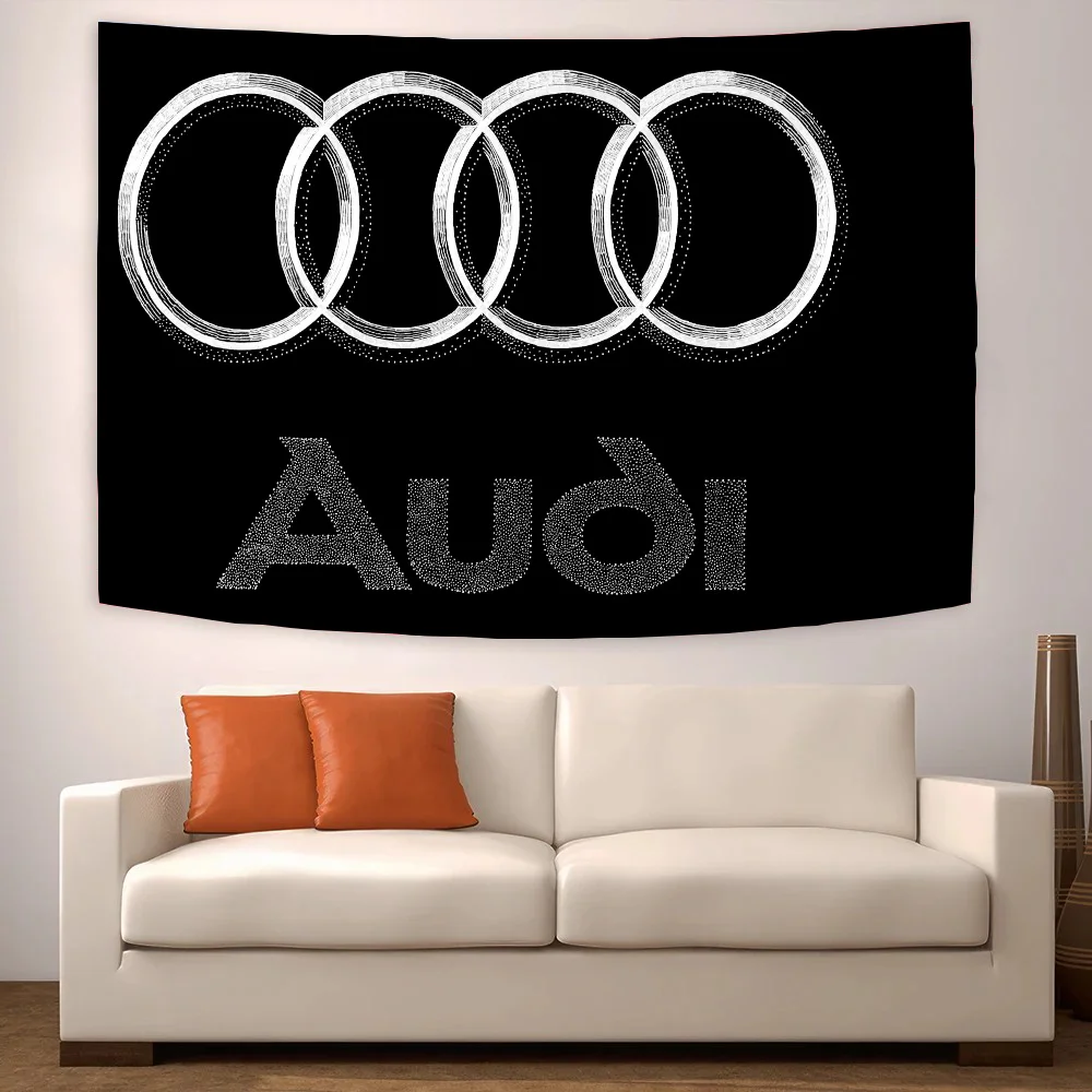 A-audi Logo Outdoor Decor Car Flag to Hang Home Decoration Decorative Flags for Rooms Flags and Banners Decorations Custom Wall