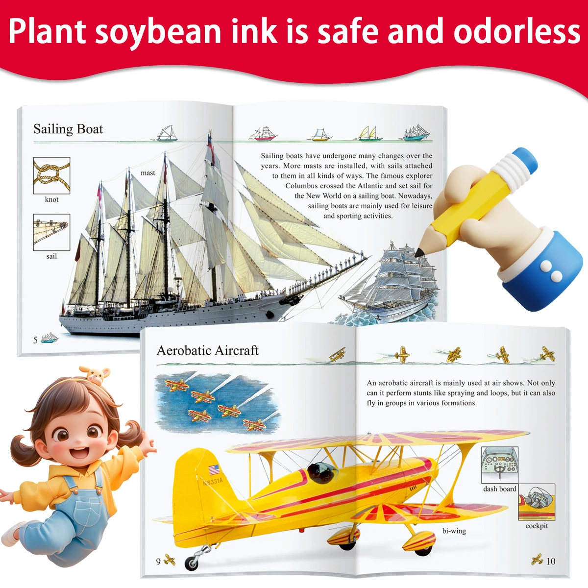 مجموعة كتب مكونة من 10 كتب لتعلم اللغة الإنجليزية للأطفال، مادة قراءة تعليمية للمعرفة الشاملة للأطفال