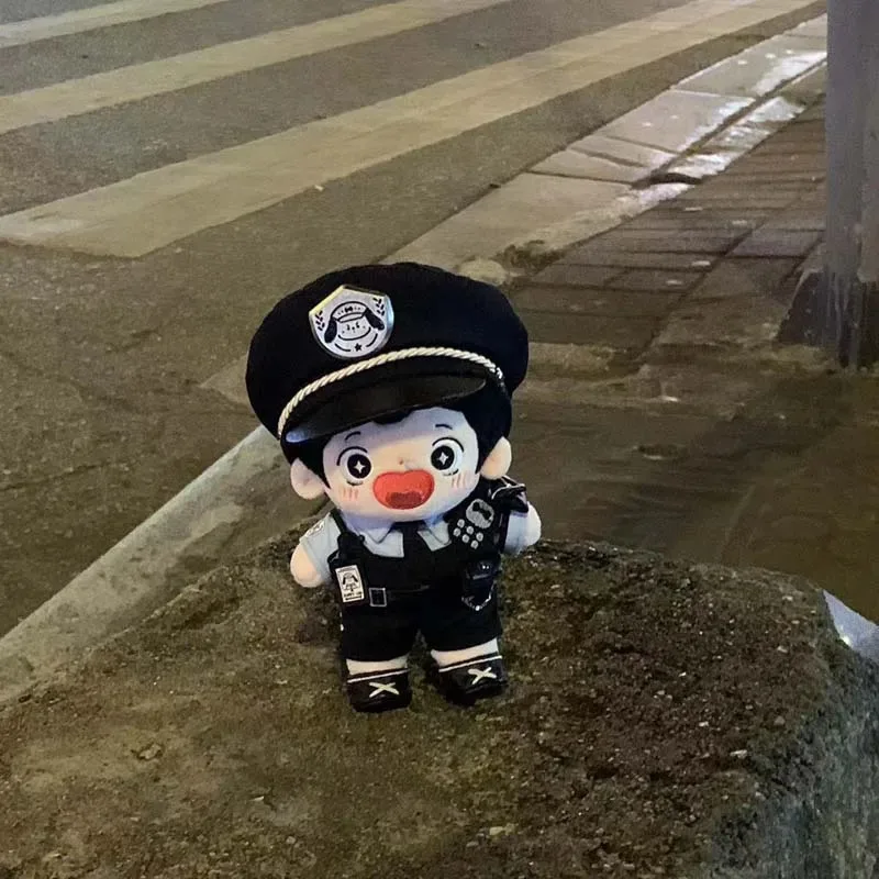 10 cm Plüschtier Kleidung Katze Polizist Uniform 10 cm Hund Coole hübsche Jungen und Mädchen Geburtstagsgeschenke
