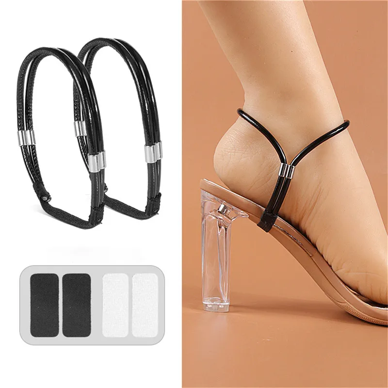 Women Shoelaces Free Triangle Bundle High Heels Adjustable Shoe Belt Ankle Holding Loose Anti-skid Bundle Laces Tie Straps Band