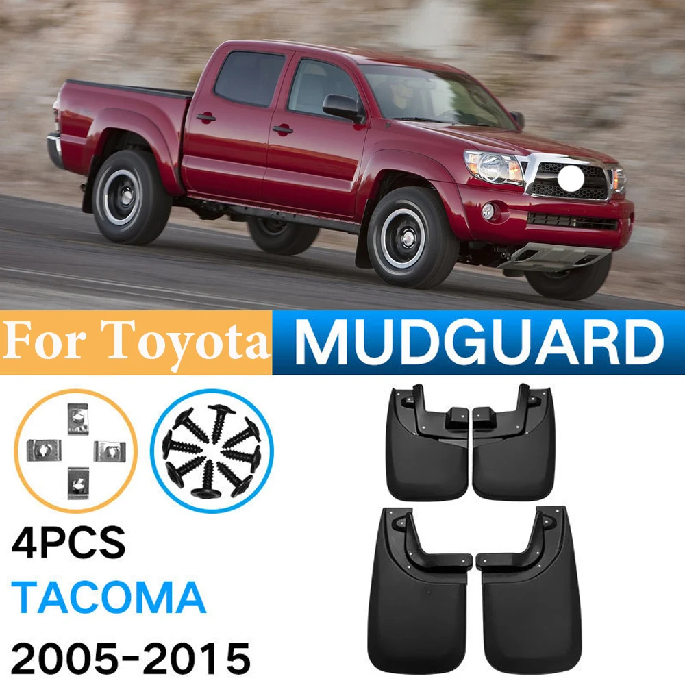 

4PCS For Toyota Tacoma 2005~2015 Front Rear Wheel Mudguards Fender Mudflap Mud Flaps Splash Car Accessories