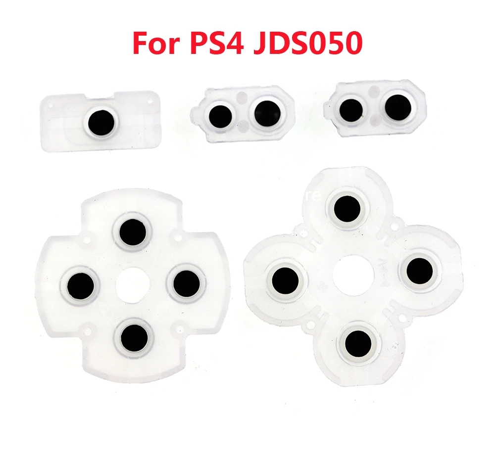 Almohadillas de goma conductoras completas para mando de PS4 JDM055, botones de goma para mando de PS4 JDS-050 055 5,0, 1 Juego